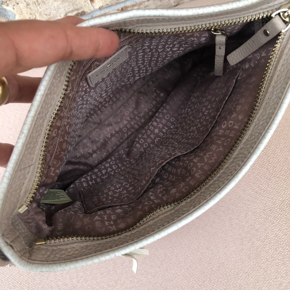 Kate Spade Pebble Leather Light Flesh Adjustable Strap Crossbody Bag 9”x10”x2” - Picture 7 of 16